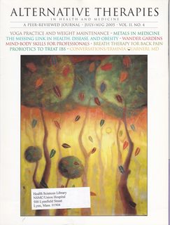 Alternative Therapies in Health and Medicine Vol 11 No 4 July/Aug 2005: Yoga Practice and Weight ...