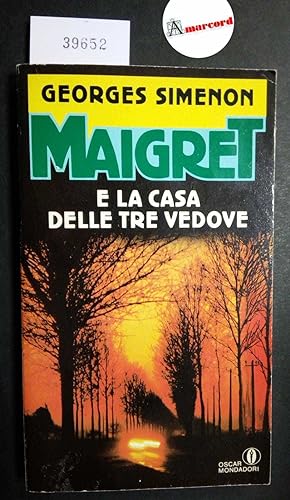 Simenon Georges, Maigret e la casa delle tre vedove, Mondadori, 1989