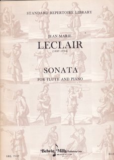 Sonata for Flute and Piano (Standard Repertoire Library- SRL 7137)