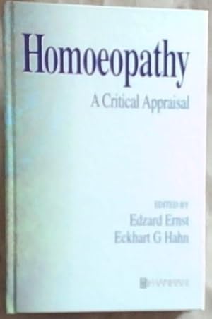 Bild des Verkufers fr Homeopathy: A Critical Appraisal zum Verkauf von Chapter 1