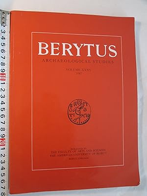 Berytus Archaeological Studies : Volume XXXV : 1987