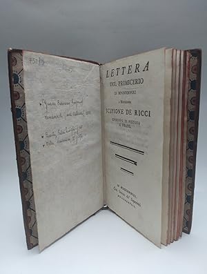 Image du vendeur pour Lettera del Primicerio di Mondorbopoli a Monsignor Scipione De Ricci Episcopo di Pistoia e Prato mis en vente par Coenobium Libreria antiquaria