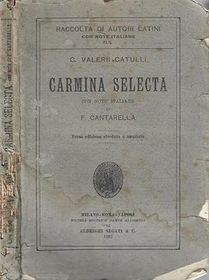 Image du vendeur pour Carmina Selecta mis en vente par Biblioteca di Babele