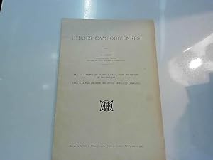 Imagen del vendedor de Etudes cambodgiennes XXXI-XXXII (extrait bull cole fr d'Ext-O) 1936 a la venta por JLG_livres anciens et modernes