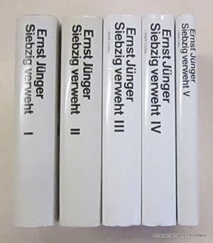 Siebzig verweht I-V (1-5). 5 Bände. Stuttgart, Klett-Cotta, 1981-1997. 597 S.; 641 S.; 594 S.; 48...