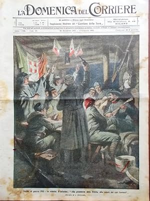 La Domenica del Corriere 26 Dicembre 1915 WW1 Chiapovano Gemito Natale Soldati