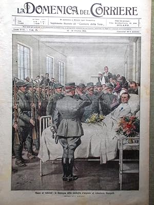 La Domenica del Corriere 24 Ottobre 1915 WW1 Fabre Rovine Ypres Venezia Coston