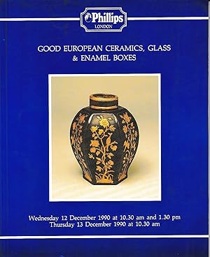 Good European Ceramics, Glass & Enamel Boxes