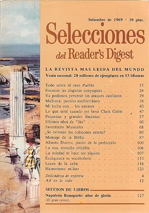 Imagen del vendedor de SELECCIONES DEL READER'S DIGEST. SEPTIEMBRE 1969 a la venta por Librera Vobiscum