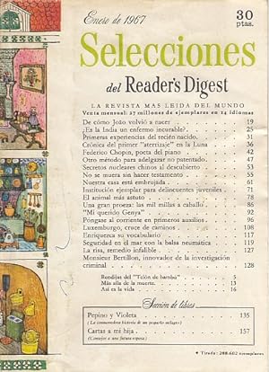 Imagen del vendedor de SELECCIONES DEL READER'S DIGEST. ENERO 1967 a la venta por Librera Vobiscum