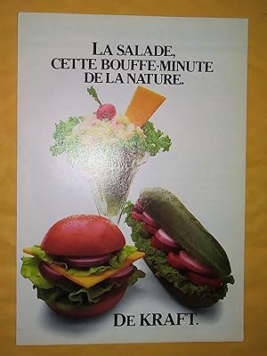 La salade, cette bouffe-minute de la nature. De Kraft