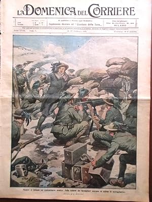 La Domenica del Corriere 20 Febbraio 1916 WW1 Briand Zaino Soldati Alsazia Marco