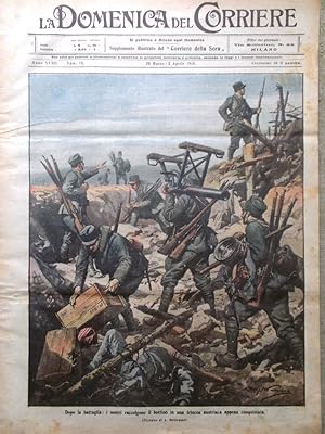 La Domenica del Corriere 26 Marzo 1916 WW1 Battaglia di Verdun Lubiana Venezia
