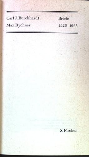 Immagine del venditore per Briefe : 1926 - 1965. venduto da books4less (Versandantiquariat Petra Gros GmbH & Co. KG)