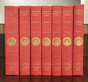 Seller image for The Works of Samuel de Champlain in Six Volumes. Complete set with Volume VII portfolio of plates. for sale by CARDINAL BOOKS  ~~  ABAC/ILAB