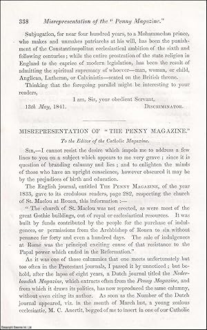 Misrepresentation of The Penny Magazine in regard to the Church of St. Maclou at Rouen. A short 3...