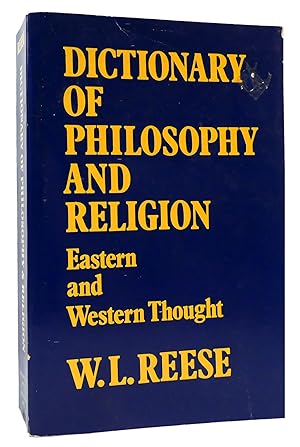 Seller image for DICTIONARY OF PHILOSOPHY AND RELIGION Western and Eastern for sale by Rare Book Cellar