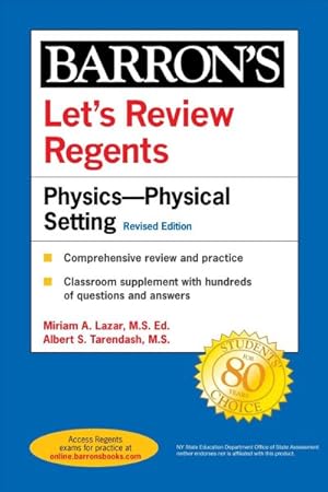 Image du vendeur pour Barron's Let's Review Regents : Physics - Physical Setting 2021 mis en vente par GreatBookPrices