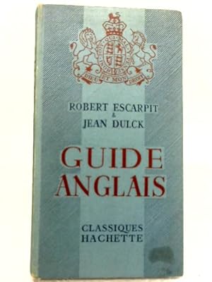 Imagen del vendedor de Guide Anglais a la venta por World of Rare Books