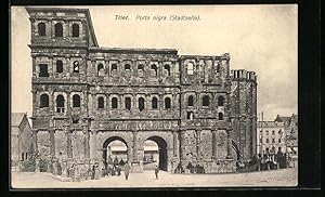 Ansichtskarte Trier, Porta Nigra, Ansicht von der Stadtseite aus