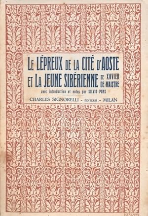 Seller image for Le lpreux de la cit d'Aoste et la jeune sibrienne. for sale by FIRENZELIBRI SRL