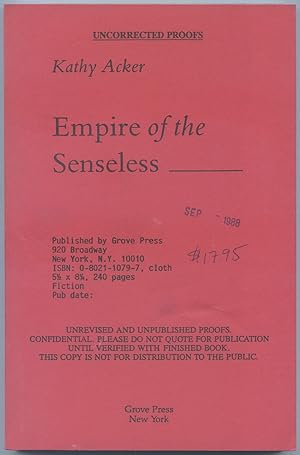 Seller image for Empire of the Senseless for sale by Between the Covers-Rare Books, Inc. ABAA