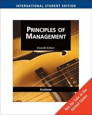 Bild des Verkufers fr Principles of Management, International Edition zum Verkauf von WeBuyBooks
