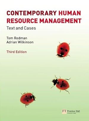 Seller image for Contemporary Human Resource Management: Text and Cases for sale by WeBuyBooks