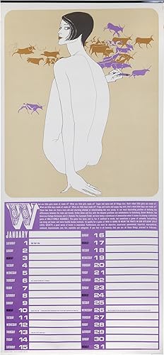 Perennial Woman '66 (Original rolled calendar, created for the year 1966)