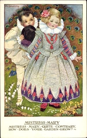 Seller image for Knstler Ansichtskarte / Postkarte Sowerby, M., Mistress Mary quite contrary - Favorite Nursery Rhymes for sale by akpool GmbH