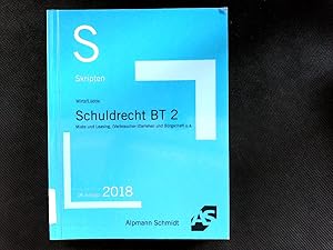 Imagen del vendedor de Skript Schuldrecht BT 2: Miete und Leasing, (Verbraucher-)Darlehen und Brgschaft u.a. a la venta por Antiquariat Bookfarm