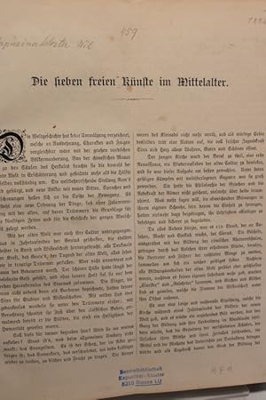 Bild des Verkufers fr [Sammelband] Beilagen zu den Jahresberichten der Lehr- und Erziehungsanstalt des Benediktiner-Stiftes Maria-Einsiedeln. Bis 1895. zum Verkauf von Antiquariat Bookfarm