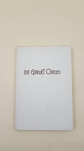 Imagen del vendedor de Die Geburt Christi in der frhchristlichen und byzantinisch-ostkirchlichen Kunst / Gnter Ristow / Iconographia ecclesiae Orientalis ; [Bd. 3] a la venta por Berg-Berg Bcherwelt