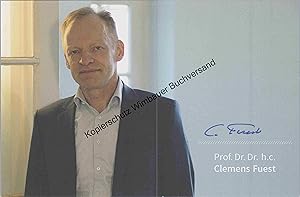 Bild des Verkufers fr Original Autogramm Clemens Fuest IFO /// Autograph signiert signed signee zum Verkauf von Antiquariat im Kaiserviertel | Wimbauer Buchversand