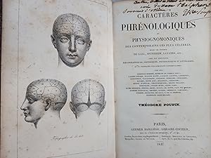 Image du vendeur pour CARACTERES PHRENOLOGIQUES ET PHYSIOGNOMONIQUES DES CONTEMPORAINS LES PLUS CELEBRES SELON LES SYSTEMES DE GALL, SPURZHEIM, LAVATER, ETC. AVEC DES REMARQUES BIBLIOGRAPHIQUES, HISTORIQUES, PHYSIOLOGIQUES ET LITTERAIRES ET 37 PORTRAITS D'ILLUSTRATIONS CONTEMPORAINES mis en vente par Librairie RAIMOND