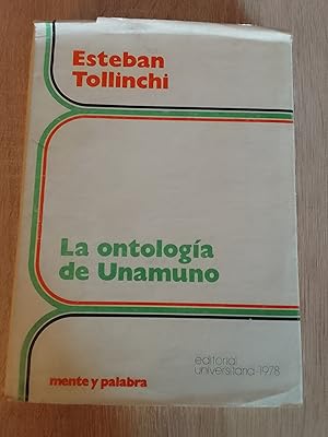 Imagen del vendedor de La ontologa de Unamuno (SUBRAYADO) a la venta por Librera Eleutheria