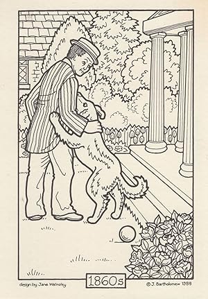 Seller image for 1860s Boater & Blazer Croquet Game & Cricket Victorian Fashion Postcard for sale by Postcard Finder