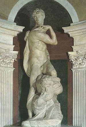 Michelangelo The Victory Vittoria Art Sculpture Italian Postcard