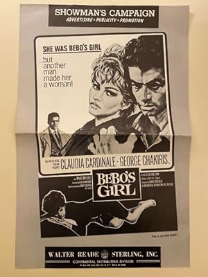Image du vendeur pour Bebo's Girl Pressbook 1964 Claudia Cardinale, George Chakiris mis en vente par AcornBooksNH