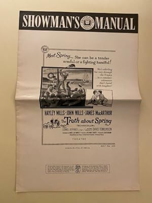 Seller image for The Truth About Spring Pressbook 1965 Hayley Mills, John Mills for sale by AcornBooksNH