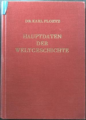 Seller image for Hauptdaten der Weltgeschichte. for sale by books4less (Versandantiquariat Petra Gros GmbH & Co. KG)