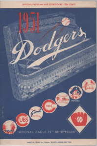 Image du vendeur pour Boston Braves-Brooklyn Dodgers, 1951 official baseball program, mis en vente par Harry E Bagley Books Ltd