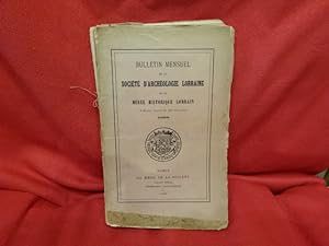 Image du vendeur pour Bulletin mensuel de la Socit d?Archologie lorraine et du Muse historique lorrain, 2e srie, tome 2 (51e volume). mis en vente par alphabets