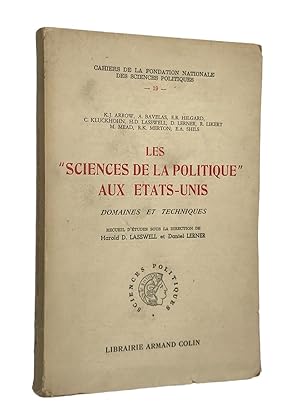 Seller image for Les sciences de la politique aux tats-Unis for sale by Librairie Douin