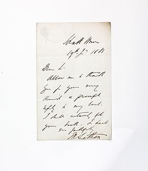 Seller image for An Original Handwritten Letter Signed by Ethnologist Robert Gordon Latham to Levi Leone for sale by Lasting Words Ltd