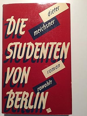 Bild des Verkufers fr Die Studenten von Berlin zum Verkauf von Verkauf histor. Bcher 16. - 20. Jh.