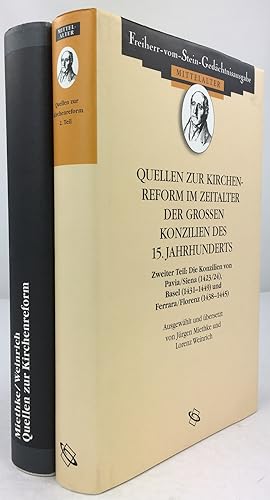 Bild des Verkufers fr Quellen zur Kirchenreform im Zeitalter der groen Konzilien des 15. Jahrhunderts. Erster Teil : Die Konzilien von Pisa (1409) und Konstanz (1414 - 1418) (Und) Zweiter Teil : Die Konzilien von Pavia/Siena (1423/24), Basel (1431-1449) und Ferrara/Florenz (1438-1445). (Texte in lateinischer u. deutscher Sprache). zum Verkauf von Antiquariat Heiner Henke