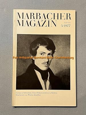 Bild des Verkufers fr Marbacher Magazin No. 5/1977 Sonderheft: Lenau in Schwabe. Eine Dokumentation in Bildern [Sonderausstellung des Deutschen Literaturarchivs und des Schiller-Nationalmuseums in der Galerie der Stadt Esslingen, Villa Merkel, anlsslich der 1200-Jahr-Feier der Stadt und der Tagung der Internationalen Lenau-Gesellschaft in Esslingen, September - Oktober 1977] zum Verkauf von Antiquariat Bernhard