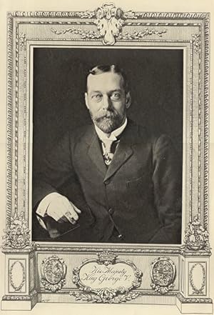 HIS MAJESTY KING GEORGE V,1911 Royalty Photogravure Portrait Print