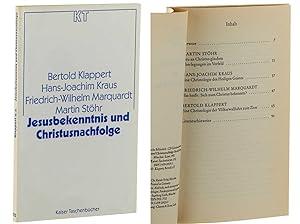 Bild des Verkufers fr Jesusbekenntnis und Christusnachfolge (Orig.-Ausg.) zum Verkauf von Antiquariat Lehmann-Dronke